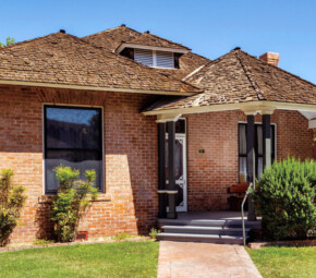 A picture of the Stevens Haustgen House at historic The Square PHX.