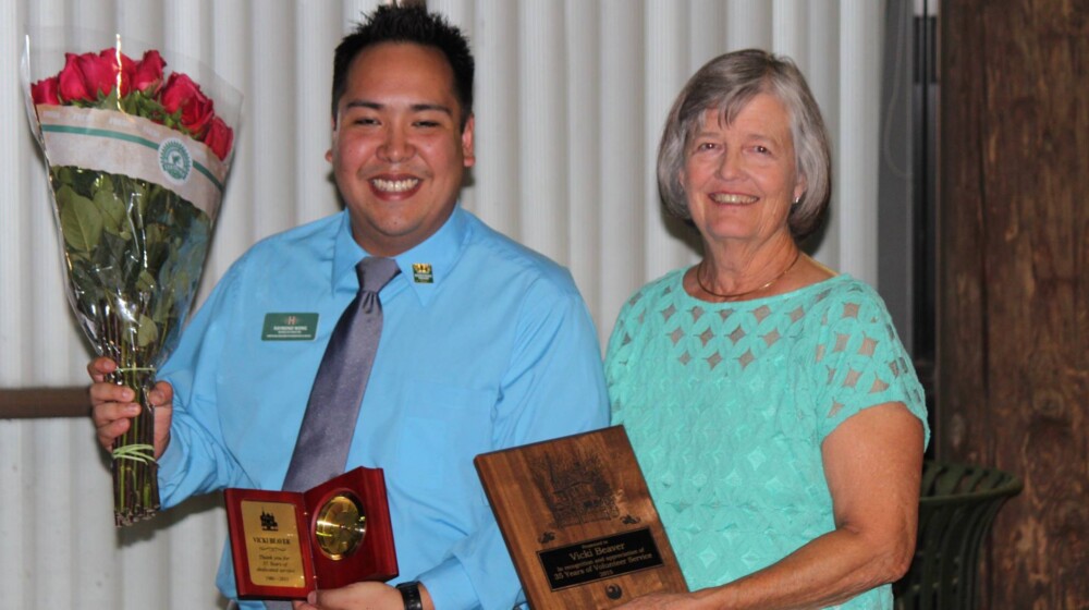 Longtime The Square PHX volunteers, Ray and Vicki, being honored for all their hard work!