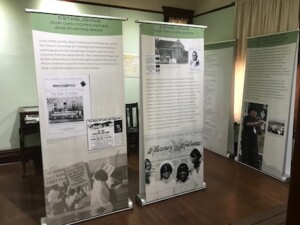 A picture of exhibit panels from The Great Migration exhibit at The Square PHX.