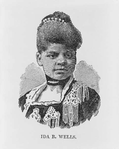 A newspaper portrait of Ida B. Wells, circa 1891.