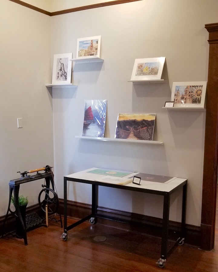 A picture inside the Shop the Square Museum Store.