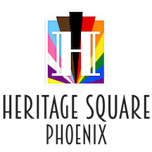 The The Square PHX logo celebrating Pride Month.