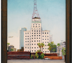 A painting of the Westward Ho building in Downtown Phoenix, painted by Gary Parcel.