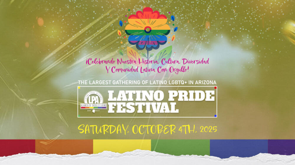 An image promoting the Latino Pride Festival at Heritage and Science Park.